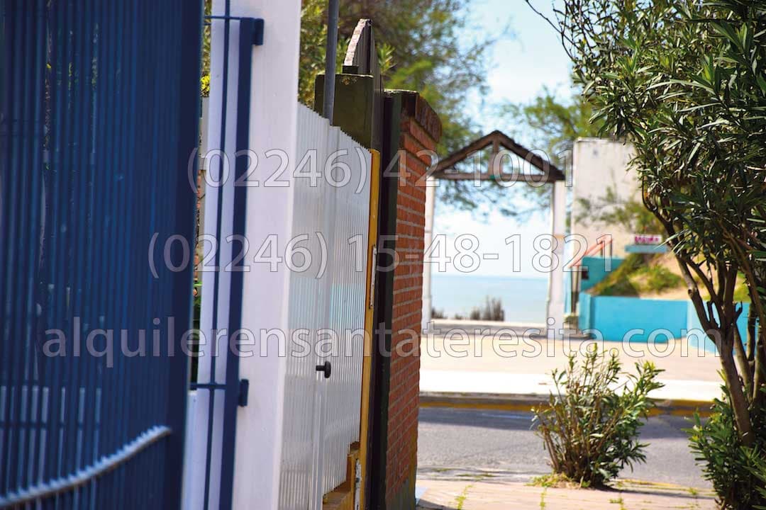 Vista del mar desde la casa de Alquiler en Santa Teresita